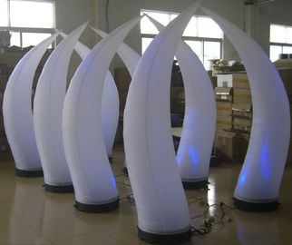 Décoration gonflable en plastique d'éclairage de Shell, fan gonflable de ventilateur