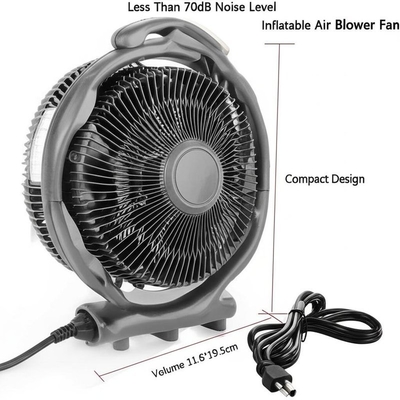 Souffleur d'air gonflable avec un niveau sonore inférieur à 70 dB, design compact 19,8*11,6*19,5 cm, volume 3,5 m, longueur du cordon d'alimentation